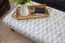 Total cost of supplies $13 😁 table was free, curbside treasu. How To Make A Diy Tufted Fabric Ottoman Coffee Tables From Old Tables