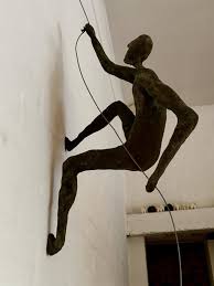 White house press secretary jen. Climbing Man Sculpture By Michael Reichel Saatchi Art