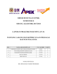 B) sehari sebelum majlis perkahwinan diadakan bakal pengantin tidak dibenarkan keluar daripada rumah. Laporan Pantang Larang Dan Kepercayaan Pelbagai Kaum Di Malaysia Studocu