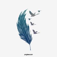 Feather Painted Feather Floating Feathers Png Transparent Clipart Image And Psd File For Free Download Feather Illustration Feather Painting Feather