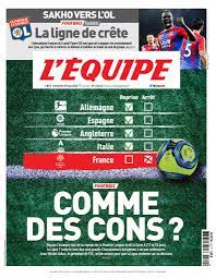 Lequipe.fr is tracked by us since april, 2011. Comme Des Cons La Magnifique Une De L Equipe Sport Fr