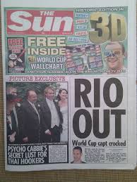 Nick Burcher The Sun 3d Newspaper On Sale Today With 3d