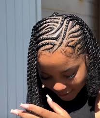 how to do fulani braids half sew in style with no leave out?