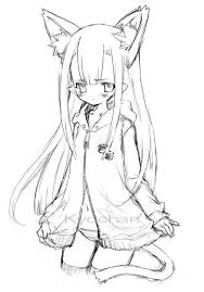 Here is a collection of 20 anime coloring sheets for your children. Anime Neko Girl Coloring Pages