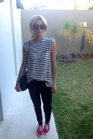 Black And White Striped Dress With Red Shoes What I M Wearing Cheyenne Tozzi How To Wear Red Sneakers Outfit Fashion