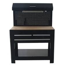 Kobalt 45 In W X 36 In H 3 Drawer Wood Work Bench At Lowes Com Workbench Woodworking Wood