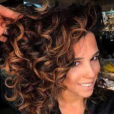 Copper Highlights On Dark Brown Curly Hair Google Search Hair Styles Curly Hair Styles Dark Hair With Highlights