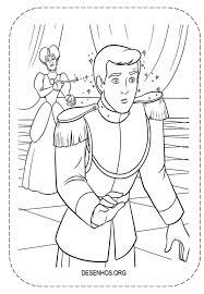 Cinderela Principe Encantado Para Colorir 2