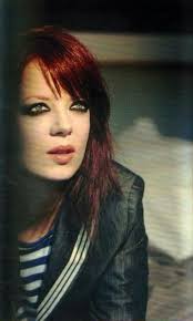 I have had my Hair dyed I was taking photos I looked back seen this one  then I remembered the Antichrist Superstar photo I used a graphics program  to edit my photo