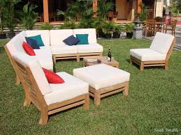 We make our sofa sets durable so that they can withstand any type of weather. Ramled Grade A Teak Wood 7pc Sectional Sofa Lounge Set Outdoor Garden Patio New Ebay