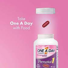 There are about 90 servings per container. One A Day Women S Prenatal 1 Multivitamin Supplement For Before Duri Ninelife Europe