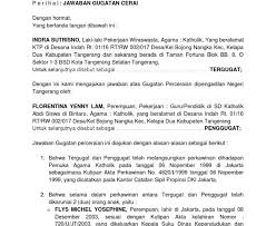 Mengabulkan eksepsi tergugat seluruhnya 2. Contoh Surat Jawaban Atas Gugatan Kumpulan Contoh Surat