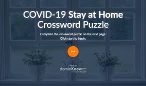 Check spelling or type a new query. Covid 19 Stay At Home Crossword Puzzle