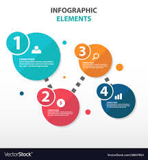 abstract circle flow chart business infographics