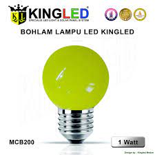 Lampu led juga hadir dengan kelengkapan yang lampu led hpl 3 watt tanpa heatsink. Kingled Lampu Bola Led 1 Watt Bulb Led 1 Watt Shopee Indonesia