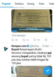 Umk jabar 2019 naik 8,03% kecuali pangandaran sebagaimana ditetapkan dalam keputusan gubernur nomor: Viral Gaji Bupati Banjarnegara Ganjar Minta Kepala Daerah Sabar