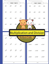 multiplication and division workbook grades 4 volume 4 workbooks math practice worksheet arithmetic workbook with answers for kids lequire marin 9781986223171 amazon com books