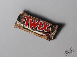 Marcello Barenghi A Twix Bar Drawing Realistic Drawings Hyperrealistic Drawing Hyperrealistic Art