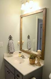Diy bathroom vanity with custom drawers | woodworking. Stained Wood Framed Bathroom Mirror Wood Framed Bathroom Mirrors Diy Vanity Mirror Framed Bathroom Mirror