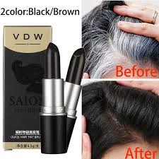 Whether you are applying white streaks for a bride of frankenstein costume or coloring all of your hair white for a costume like marie antoinette, you can make your hair temporarily white without using hair dye. Buy Black Brown Hair Color Dye Pen Fast Temporary To Cover White Disposable Diy Hair Cream Disposable Hair Spray At Affordable Prices Free Shipping Real Reviews With Photos Joom