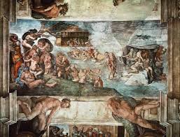 Michelangelo Buonarroti Sistine Chapel Ceiling The Flood Michelangelo Art Sistine Chapel Ceiling Michelangelo