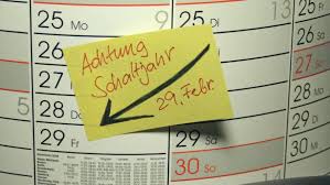 Ein schaltjahr ist alle 4 jahre. Schaltjahr Alle 4 Jahre Ein Tag Mehr Kindersache