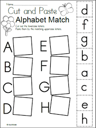 Lowercase letters), a simple phrase, and a picture to decorate with . Alphabet Matching Interactive Worksheet