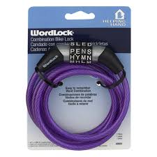 With your wordlock open, locate the small lever/switch on the lock mechanism, this should be positioned facing upwards. Helping Hand Wordlock Combination Bike Lock 1 Ct Instacart