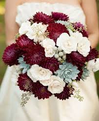 Deep Red And White Floral Wedding Bouquet Modwedding Burgundy Wedding Dark Red Wedding Red Wedding