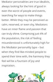 Infp personality type aka mediator. Mediator Personality Infp A T Miseefi
