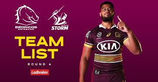 Watch nrl live click here. Brisbane Broncos On Twitter Check Out The Ladbrokescomau Team List On Our Website Https T Co Cuuyfpbid0