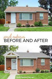 Adding a porch to a house and decorate it with your own hands is correct and original. Adding A Front Porch To An Existing House Home Exterior Makeover Front Porch Makeover Exterior Makeover