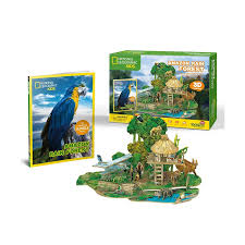 This stunning high gloss puzzle captures the colour and detail that's needed to illustrate this enigmatic frontier that has captured the. National Geographic Amazon Rain Forest Kids Education 3d 67 Piece Puzzle Jigsaw Ebay