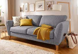 Home Affaire 3 Sitzer Marseille In Skandinavischem Stil In 3 Bezugsqualitaten Mit Holz Beinen Online Kaufen Otto Living Room Designs Furniture Home Decor
