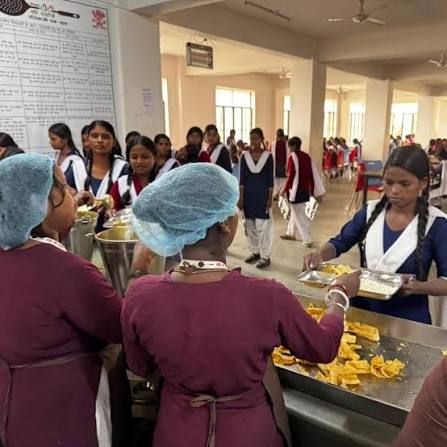 Empowering Nutrition and Education: DKR at Rajgir Residential School Didi  Ki Rasoi is proud to serve wholesome and nutritious meals at the Rajyakiya  Ambedkar ST/SC Residential Girls School, Rajgir, Nalanda. This initiative