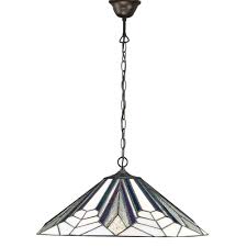 4.2 out of 5 stars. Astoria Art Deco Tiffany Ceiling Pendant On Long Chain