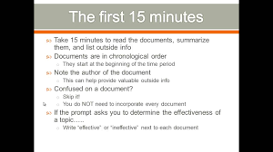 Before you do anything else, read and understand the essay prompt. Apush Review Dbq Writing Tips Youtube