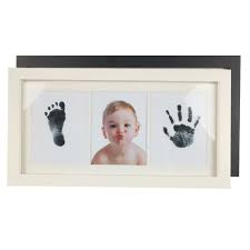 Wood Handprint Kits Baby Footprint Frame Photo E Ink My First Year Picture Frames Buy Baby Footprint Frame Photo With Clay Photoframe Marcos Para Bingkai Foto Fotografias Oval Floating Wood Wall Sublimation