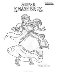 820 x 1060 file type. Princess Zelda Super Smash Brothers Coloring Page Super Fun Coloring