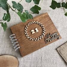 21st Birthday Present Ideas For Sister 21st Birthday Gift Wooden Photo Book Scrapbook Album Gift Etsy In 2020 21st Birthday Gifts 21st Birthday Gifts For Best Friends 21st Birthday Gifts For Boyfriend