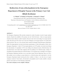 Catch the sunrise from mount kinabalu, malaysia's highest mountain, or explore crystal clear waters off sabah's beautiful coastline. Pdf Redirection Of Non Critical Patients In The Emergency Department Of Hospital Tuaran To The Primary Care Unit