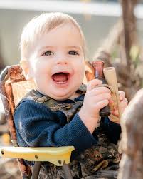 Little hunter, big adventures 🦆🌾 A year in, and Jack is already gearing  up for his first season. There's something magical about seeing the world  through their eyes