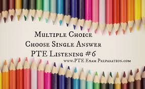Pearson Test Of English Mcq Practice Exercises With Answers Online Multiple Choice Choose Single Answer Pte Listening Pte Aca Sample Paper Color Me Create
