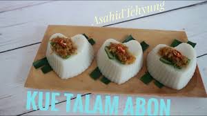 Jajanan ini khas dari kampung. Cara Membuat Kue Talam Abon Gurih Youtube