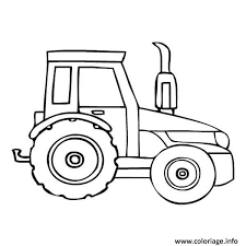 Tracteur dessin animé pour enfants avec voitures et comptines. Coloriage Tracteur Moderne Agricole Dessin Tracteur A Imprimer