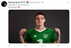 Declan Rice Mocked By Republic Of Ireland Fans For His This Aged Well Tweet Trolling Tottenham Supporters