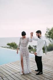 Stylish Outdoor Wedding At Masia Casa Del Mar In Barcelona Spain By Sara Lobla Photography