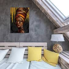 Check spelling or type a new query. Buy African Wall Art Decor Canvas Artwork Prints Sexy African Woman Beautiful Headdress Decor Photo Paintings For Bedroom Home Office Framed Ready To Hang 16x 20inches Online In Vietnam B07y88shpt