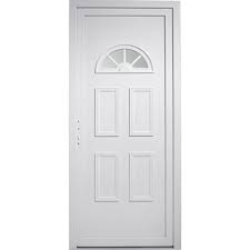 Porte Entree Maison Pvc Elegance Primo Blanc Poussant Droit H215 X L90cm Materiaux Menuiserie Porte Magas Porte Entree Maison Entree Maison Portillon Alu