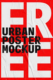 Free Urban Poster Mockup Poster Mockup Graphic Design Mockup Graphic Design Typography Poster